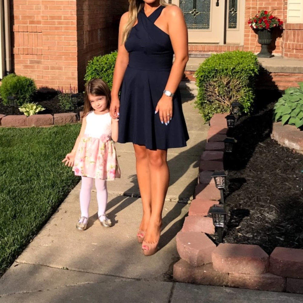 Navy blue dress from Armani exchange
